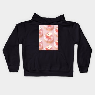 Strawberry Tart Pattern Kids Hoodie